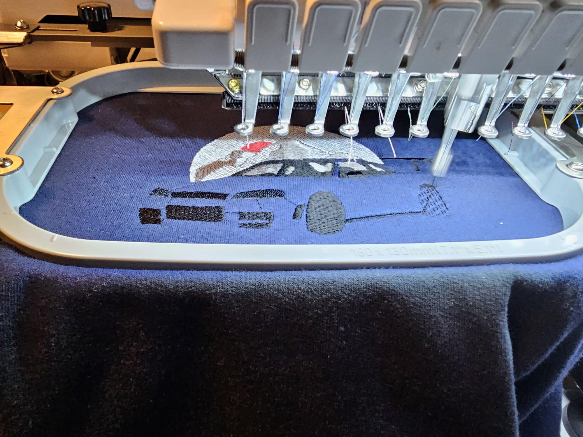Skyline Embroided car hoody
