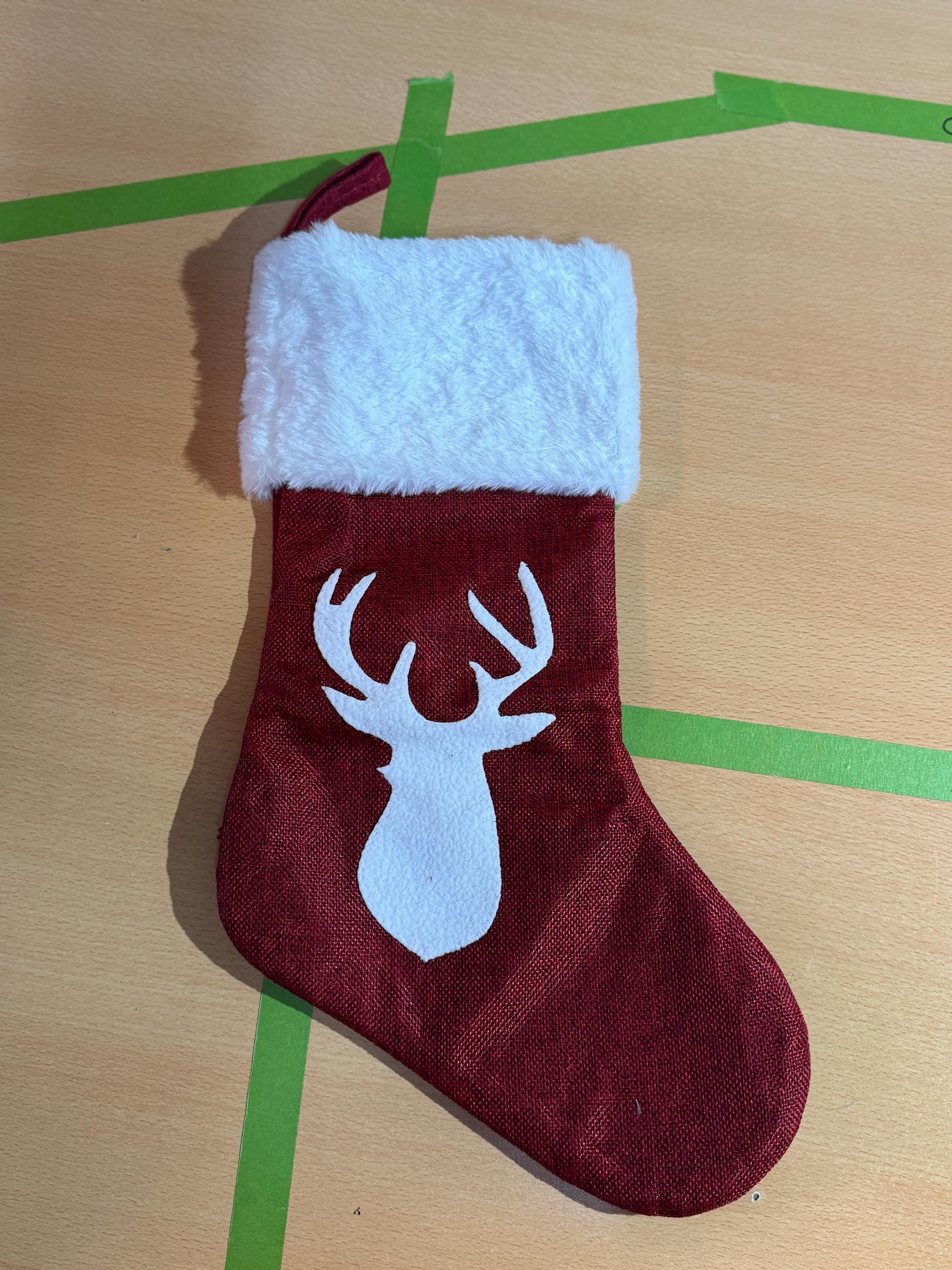 2 Piece Red Christmas Stocking and Sack Personalisation