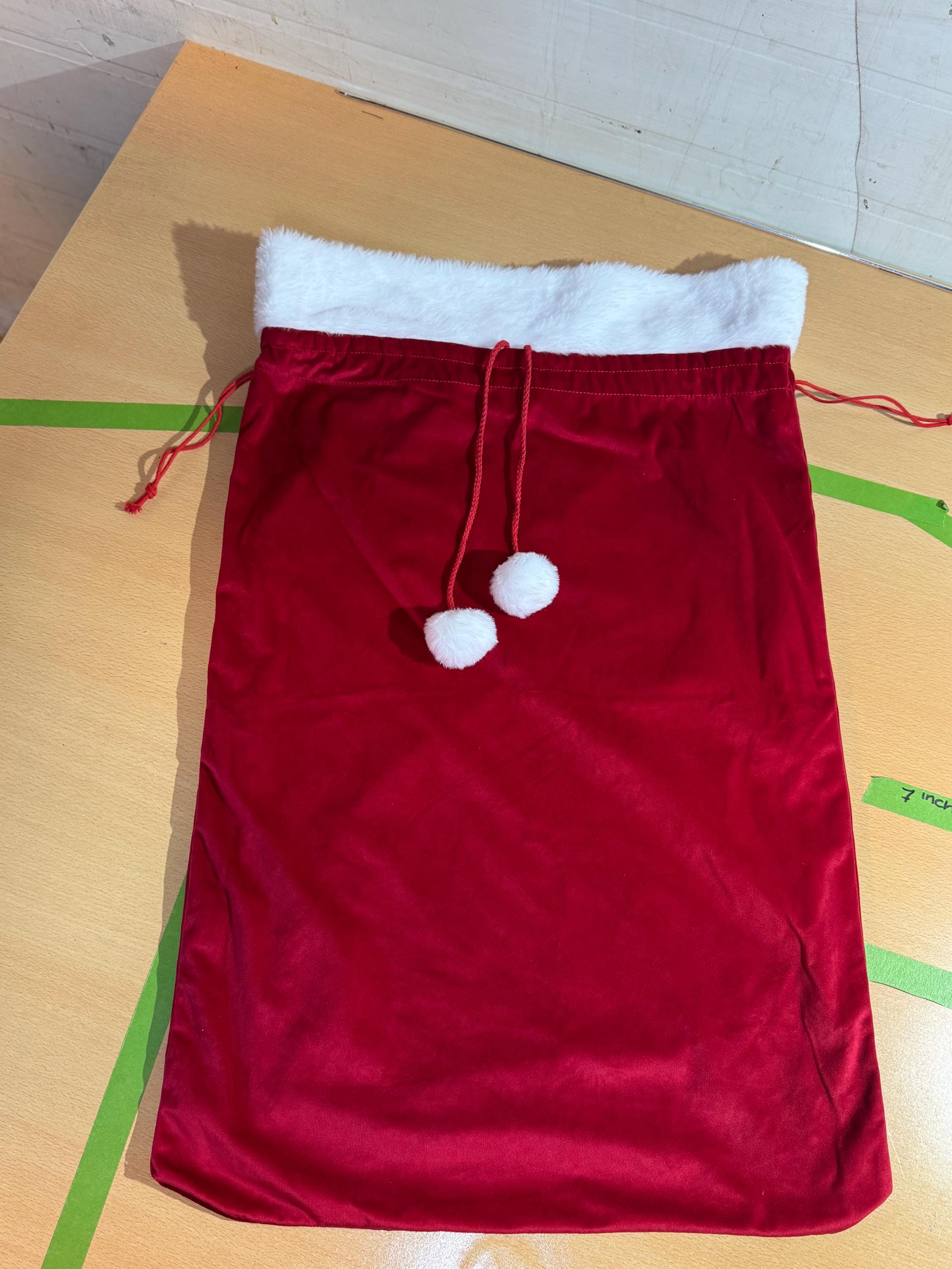 2 Piece Red Christmas Stocking and Sack Personalisation