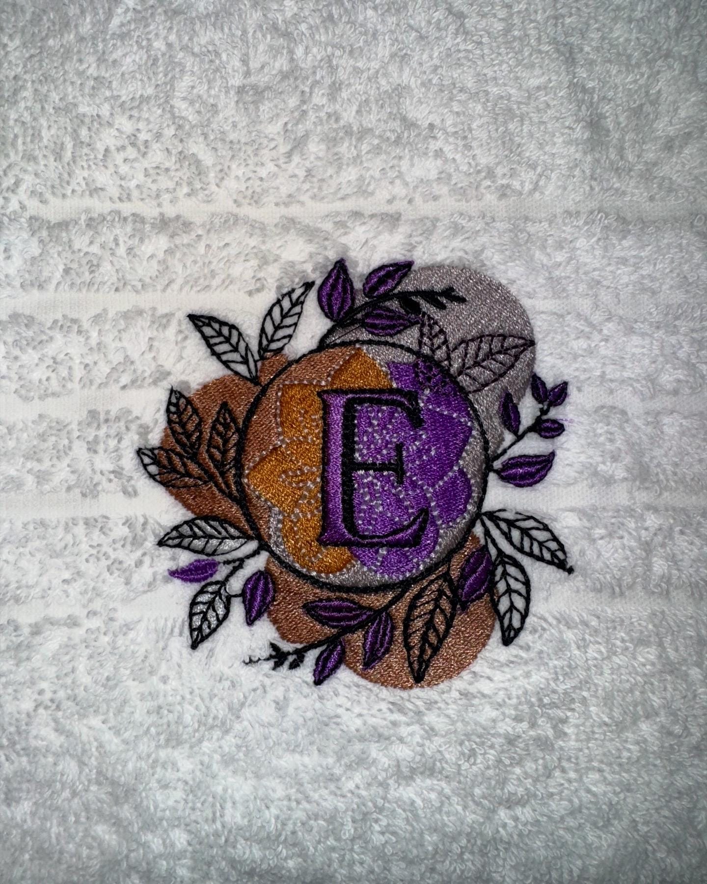 Embroidered Egyptian Cotton Towel: Personalized Logo, Monogrammed Face Cloth
