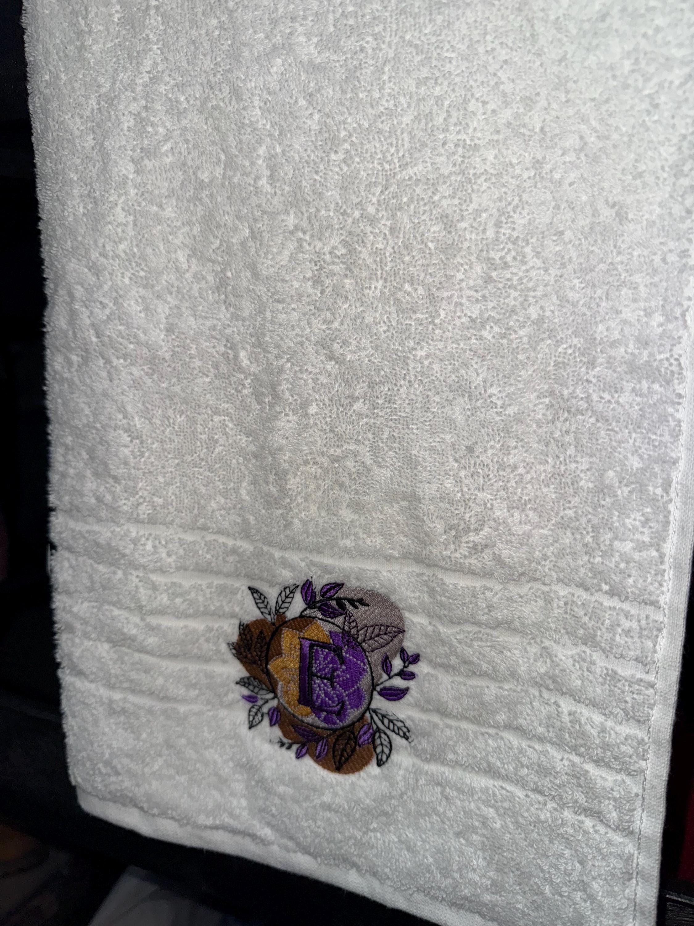 Embroidered Egyptian Cotton Towel: Personalized Logo, Monogrammed Face Cloth