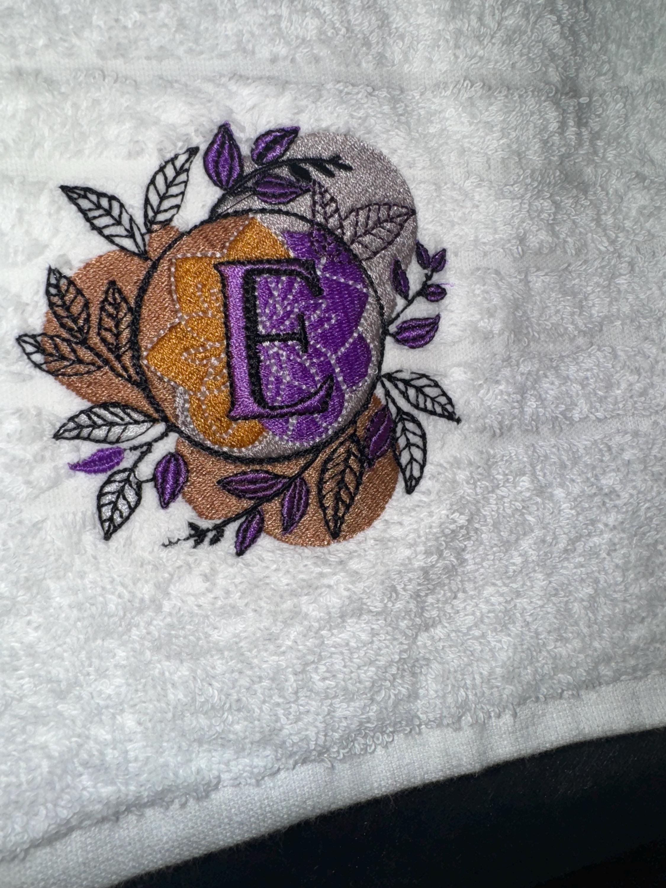 Embroidered Egyptian Cotton Towel: Personalized Logo, Monogrammed Face Cloth