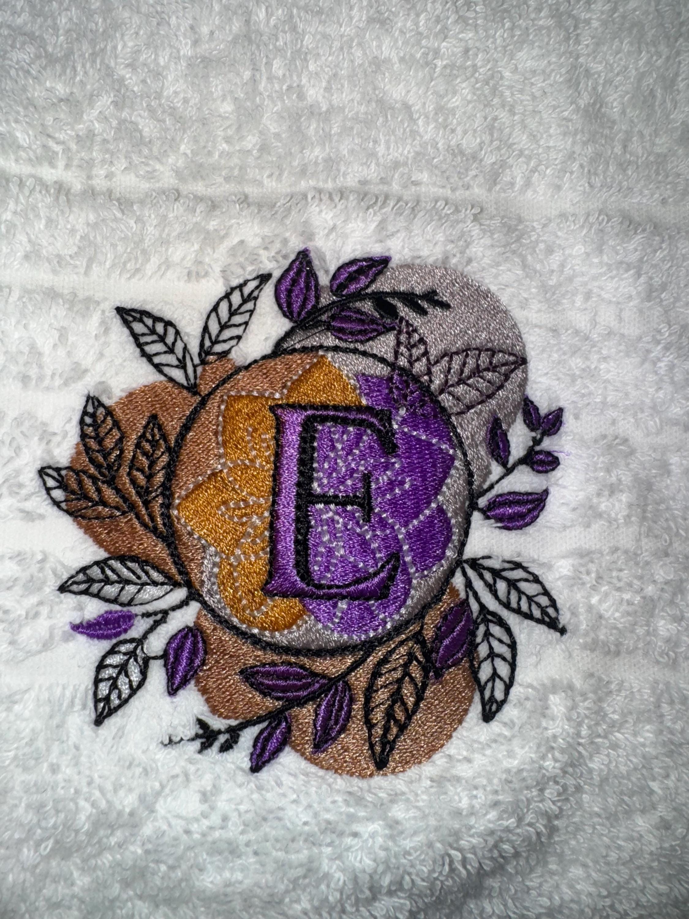 Embroidered Egyptian Cotton Towel: Personalized Logo, Monogrammed Face Cloth