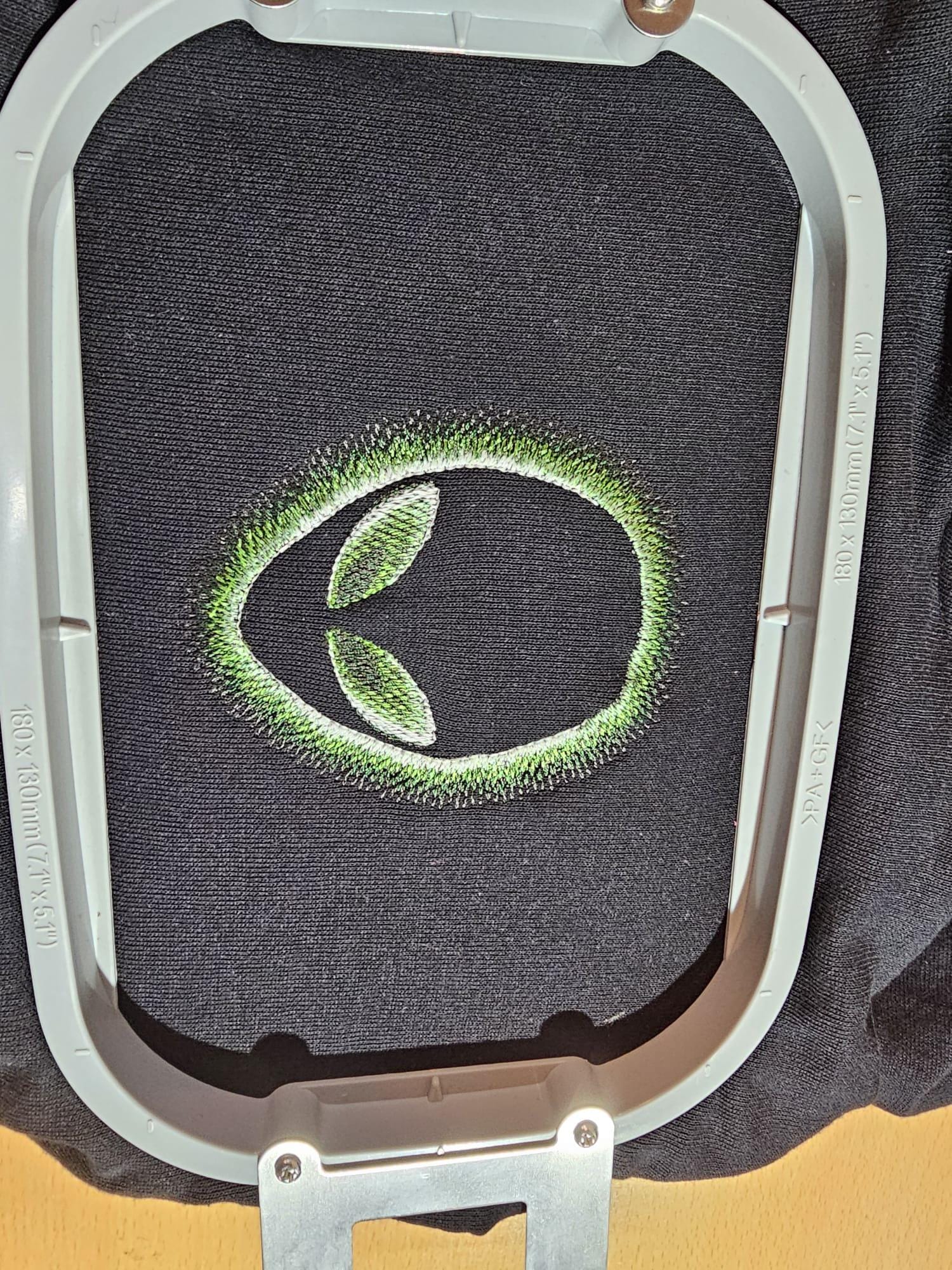 Glow in the dark neon alien embroidered small chest logo size Sweater