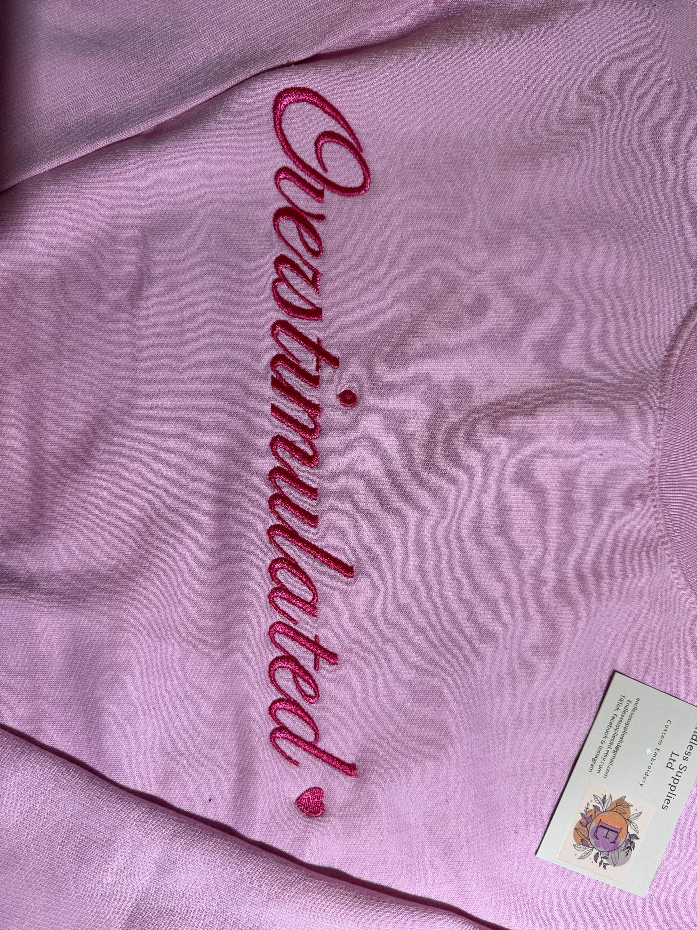 Overstimulated embroidered sweatshirt adults