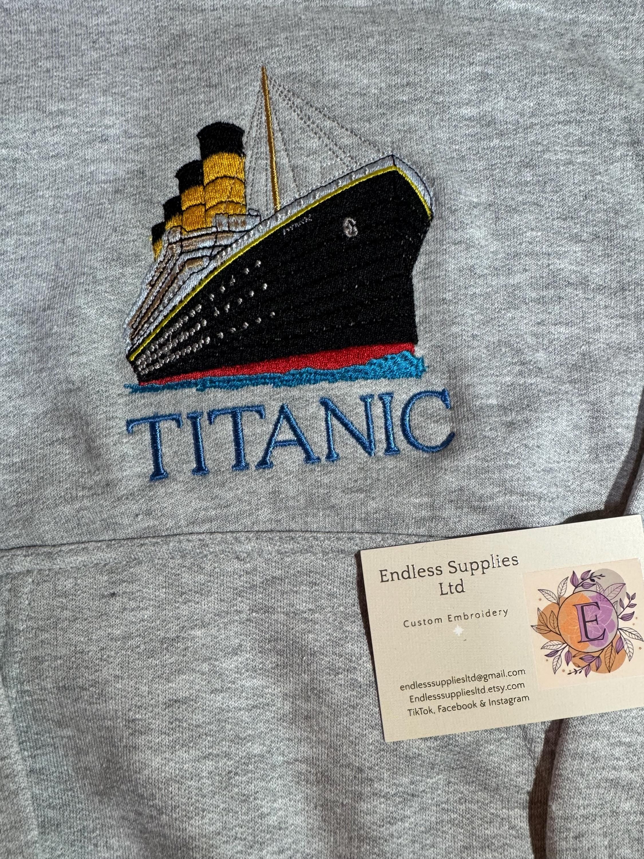 Childrens Embroidered Titanic Hoodie