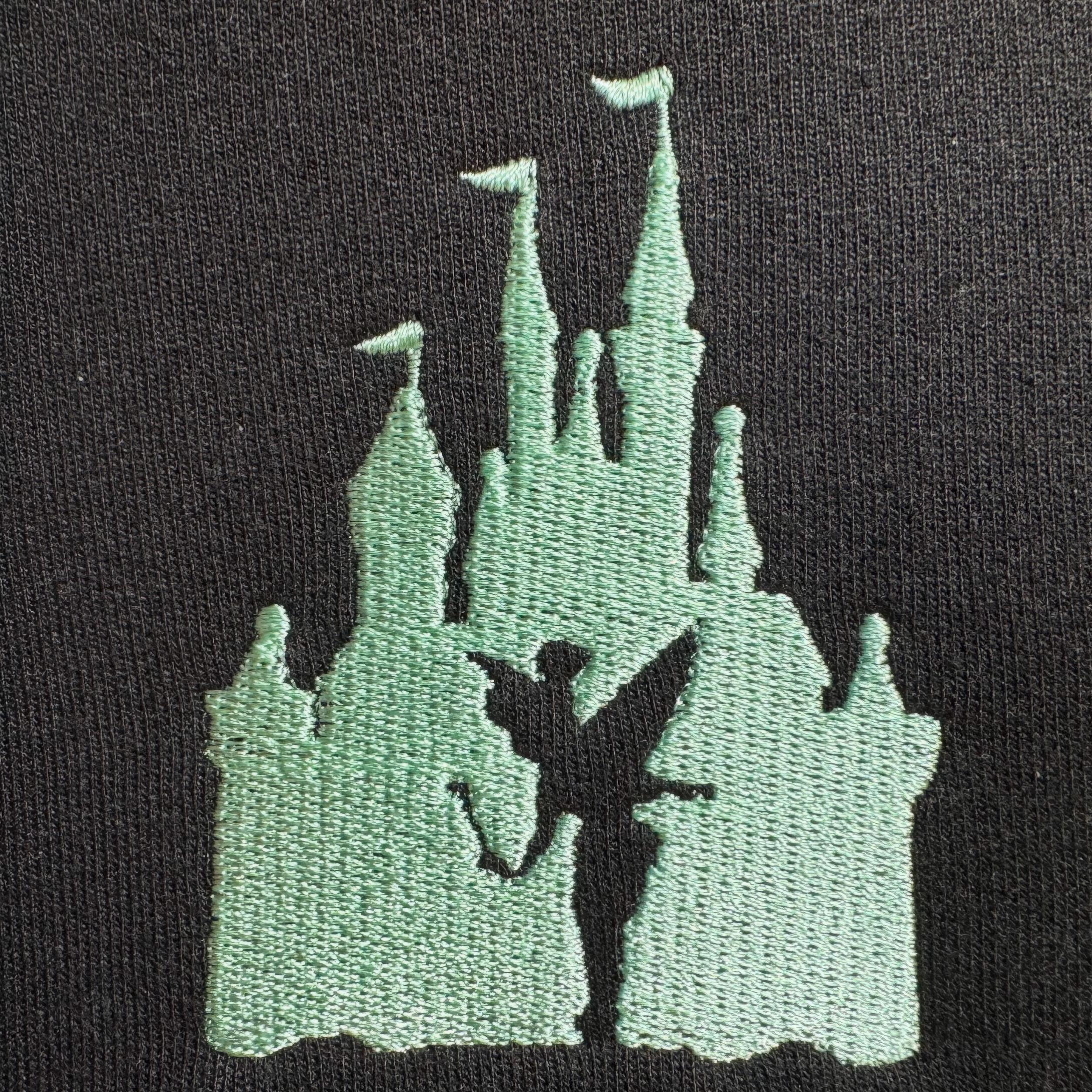 Fairy castle Embroidered zip up