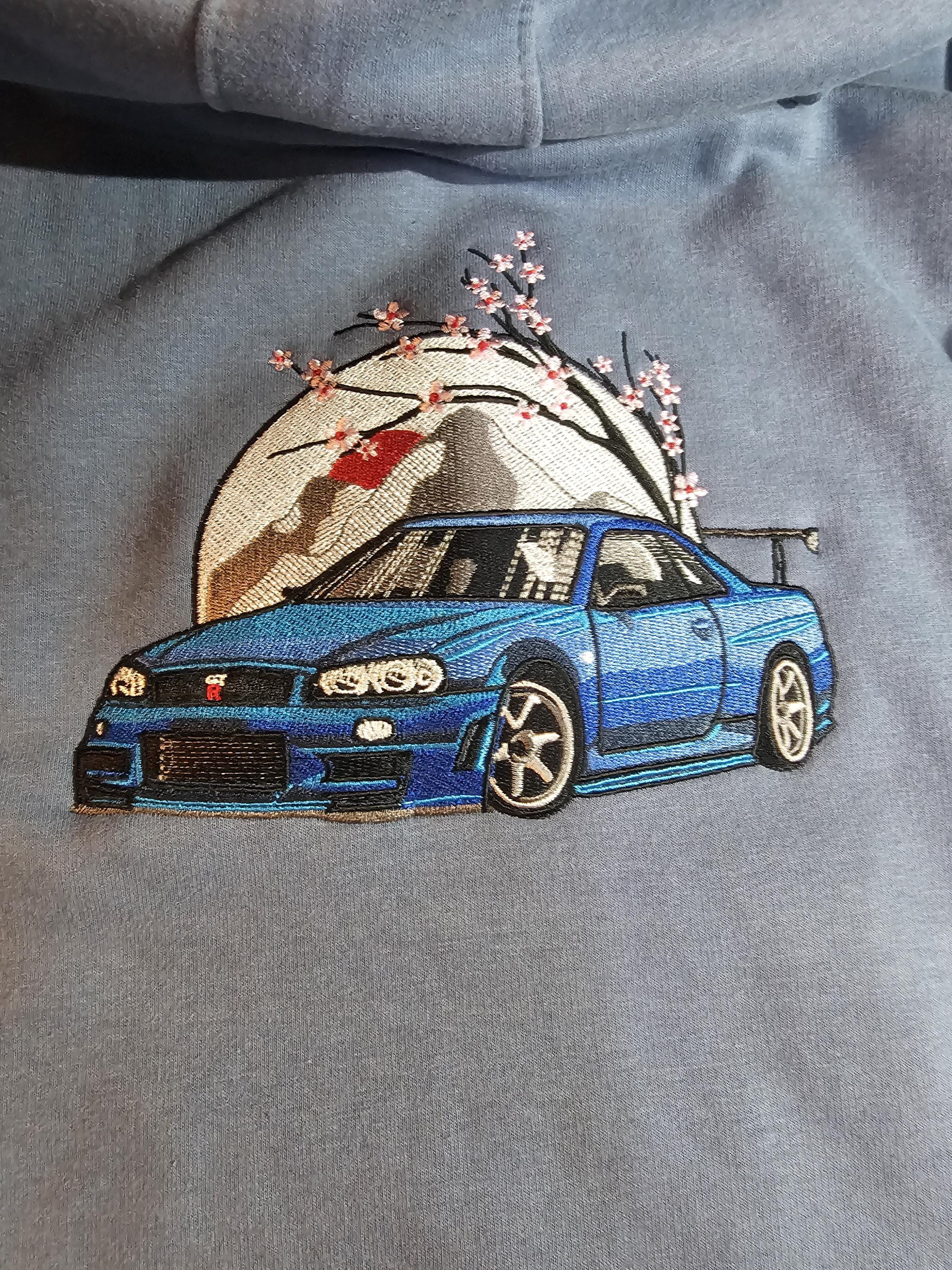 Skyline Embroided car hoody
