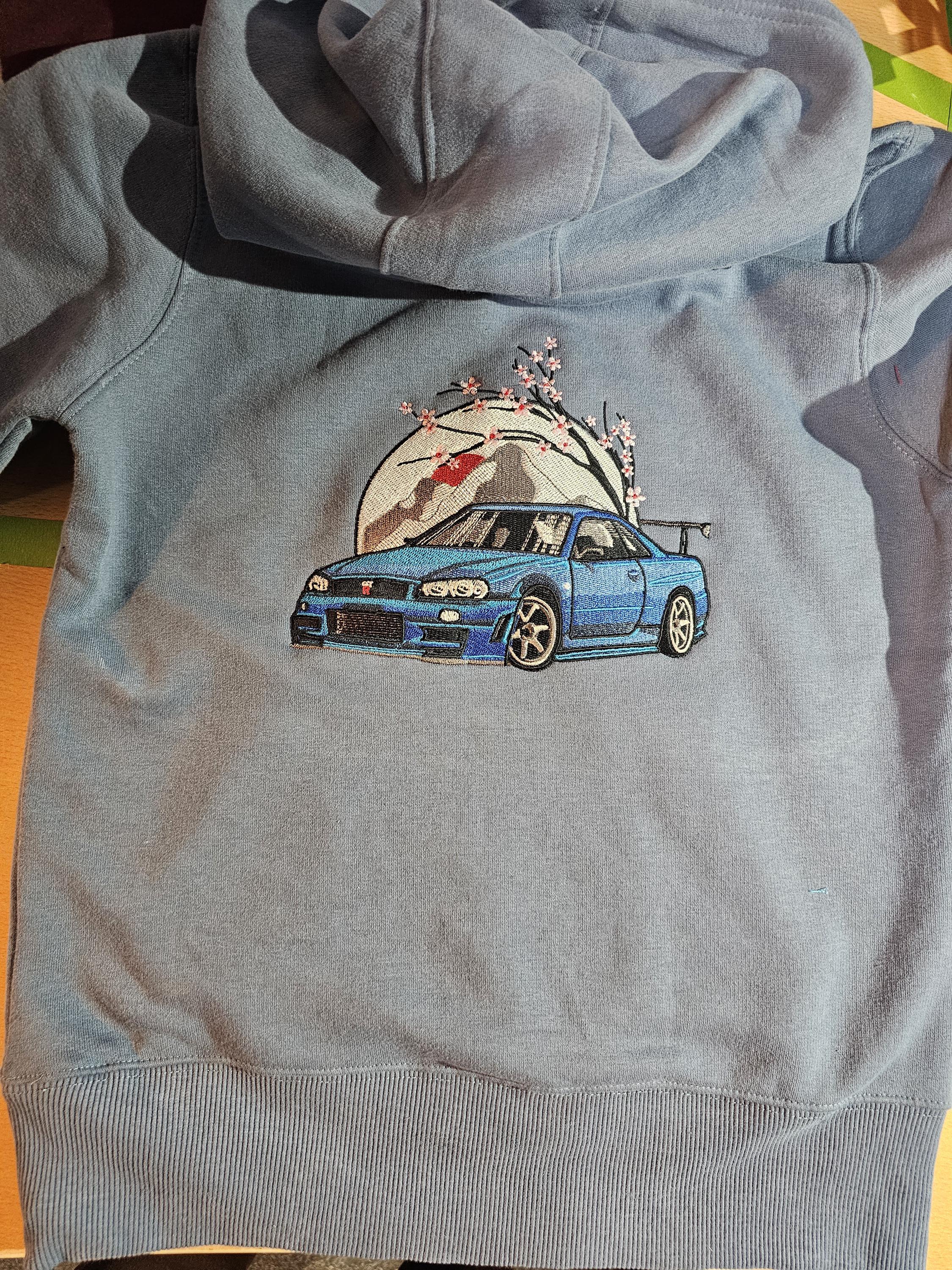 Skyline Embroided car hoody