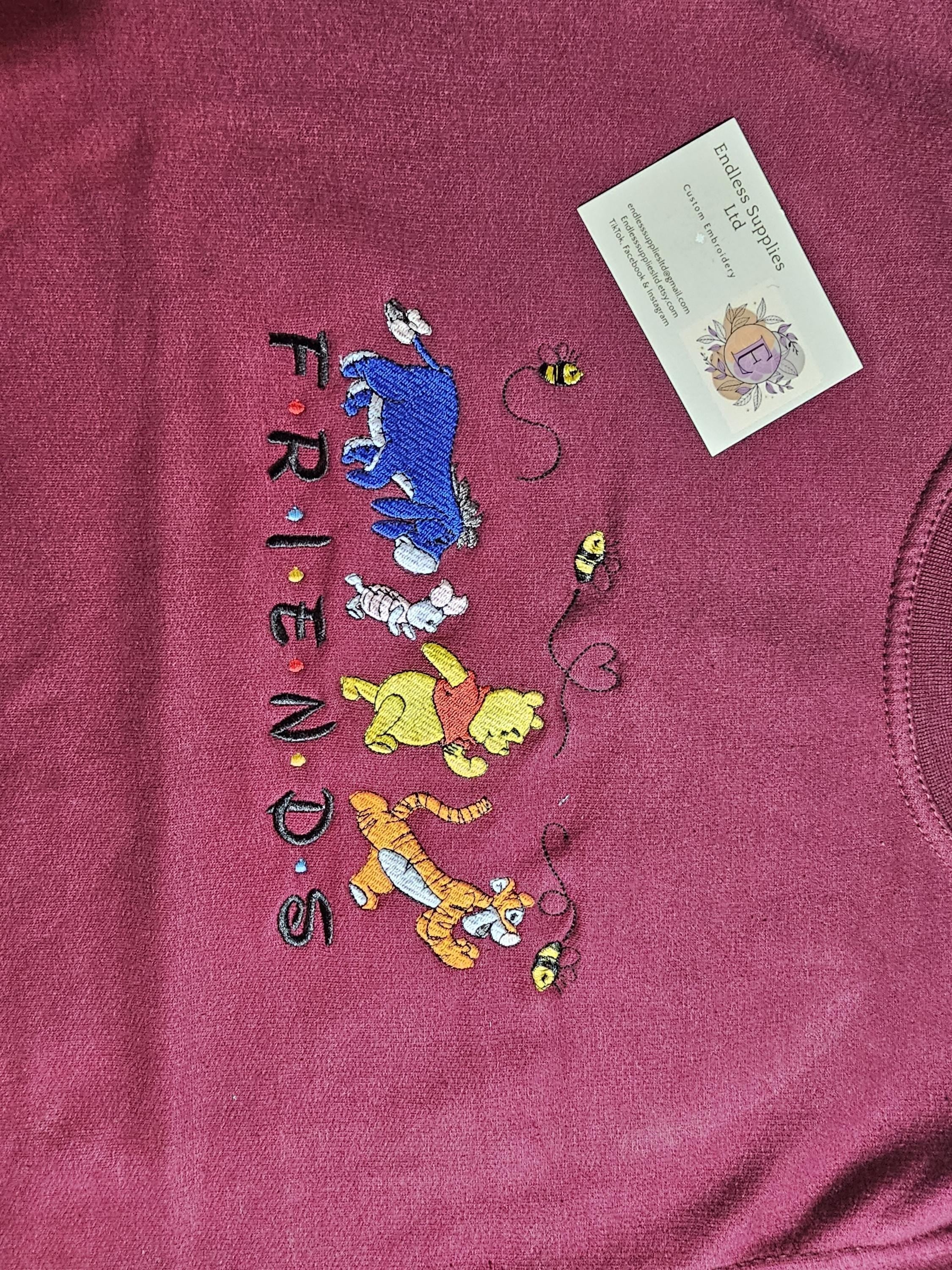Winnie and friends embroidered Sweatshirt