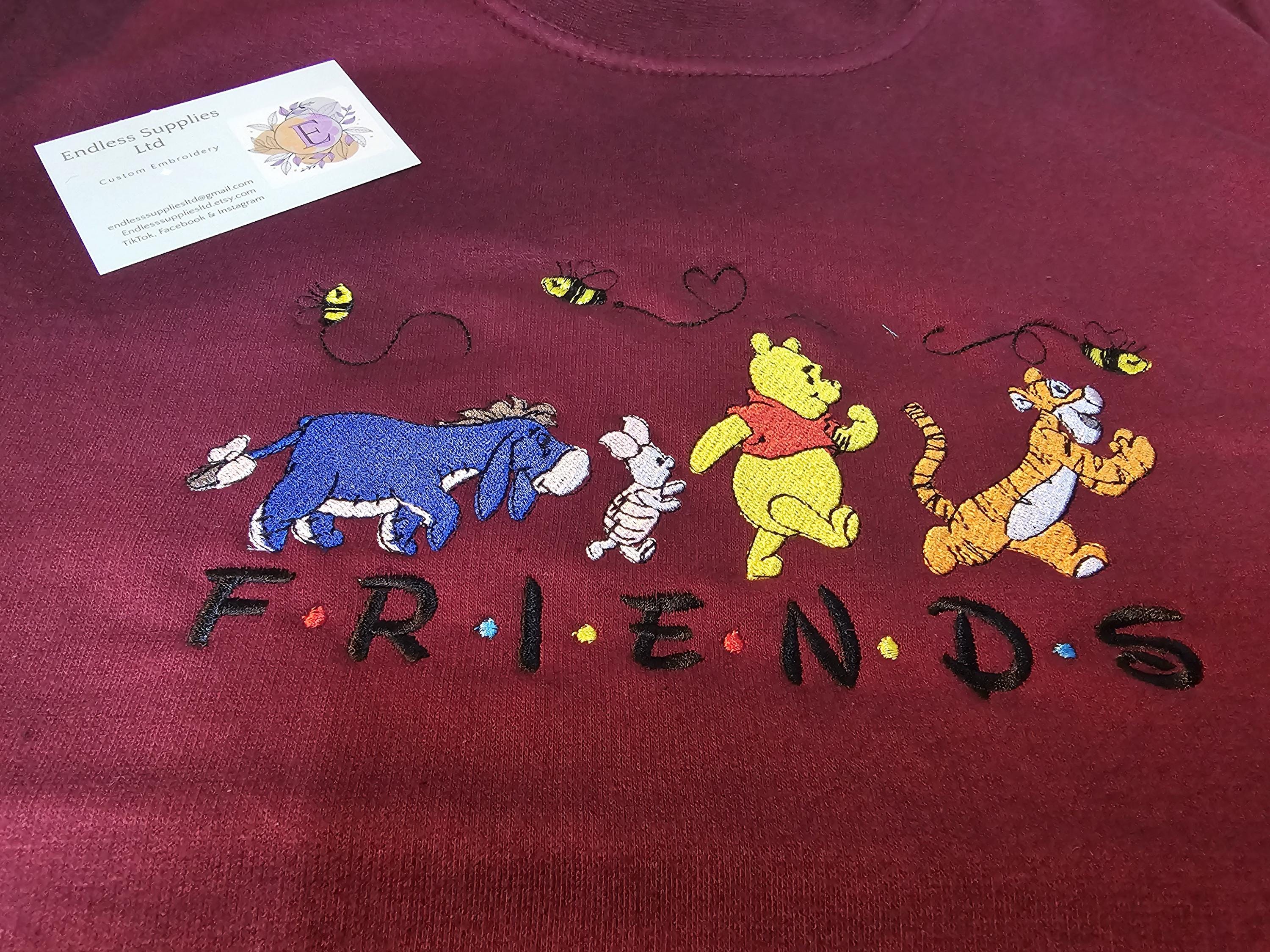 Winnie and friends embroidered Sweatshirt
