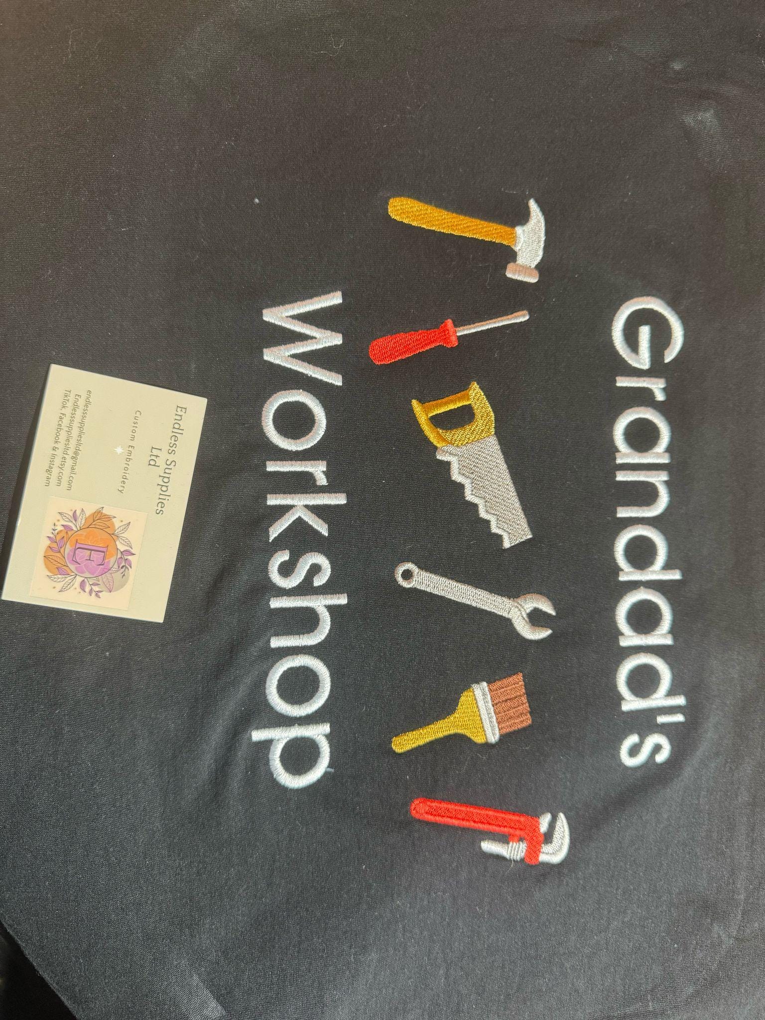 Grandads workshop embroidered Sweatshirt