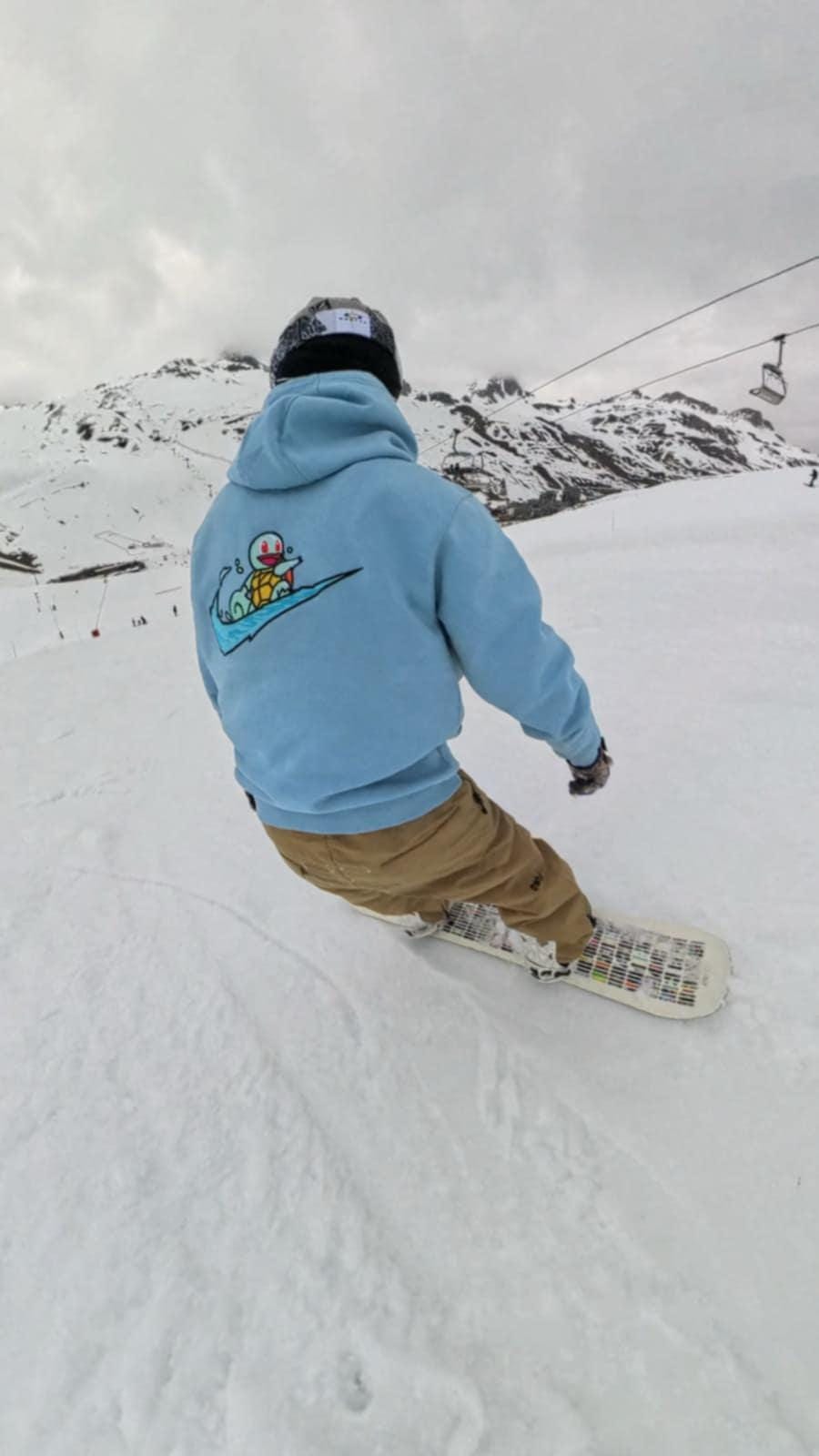 Squirtle Custom Embroidered Hoody - Front, Back and both Logo Designs - Adult and Children