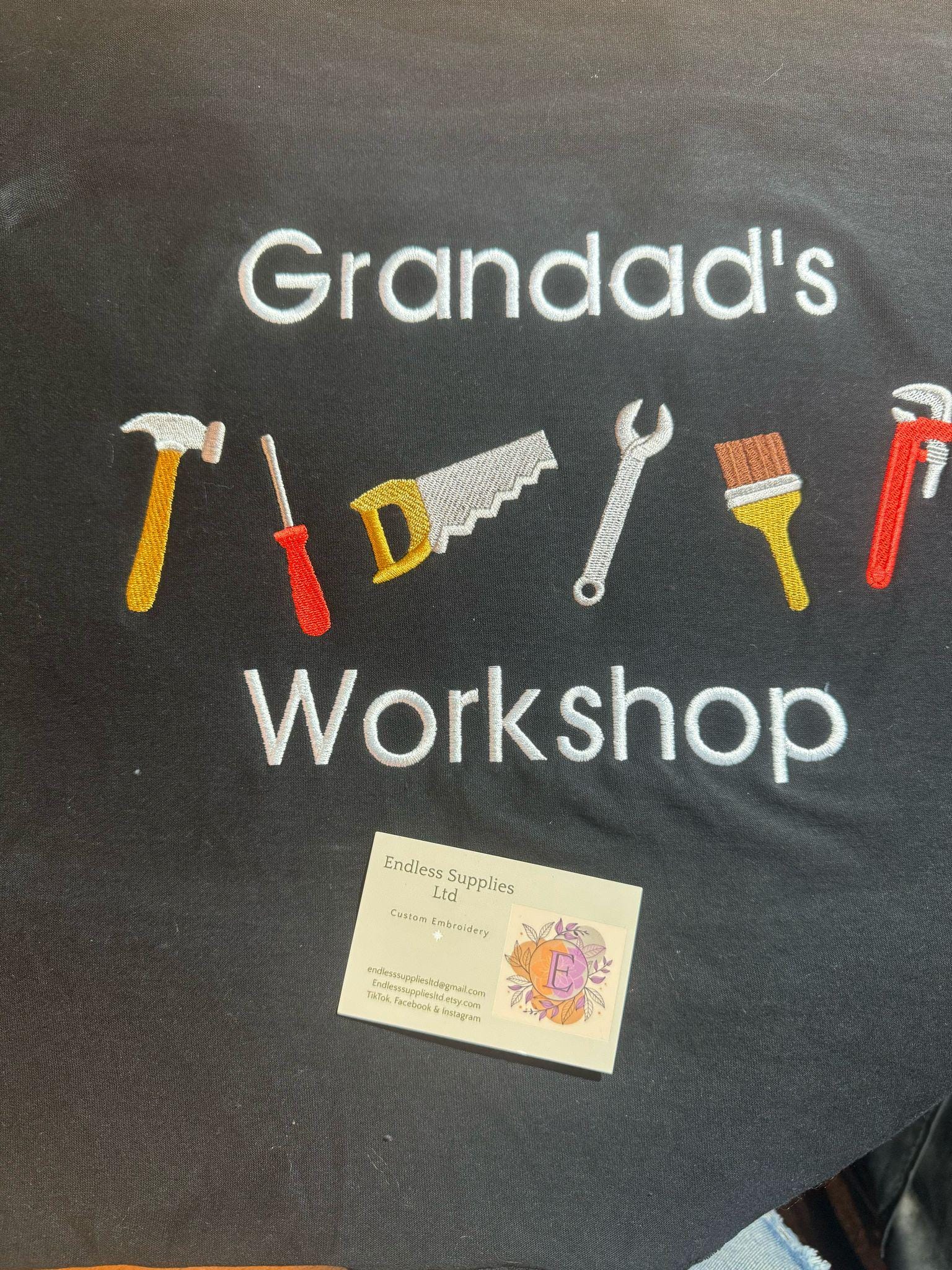 Grandads workshop embroidered Sweatshirt