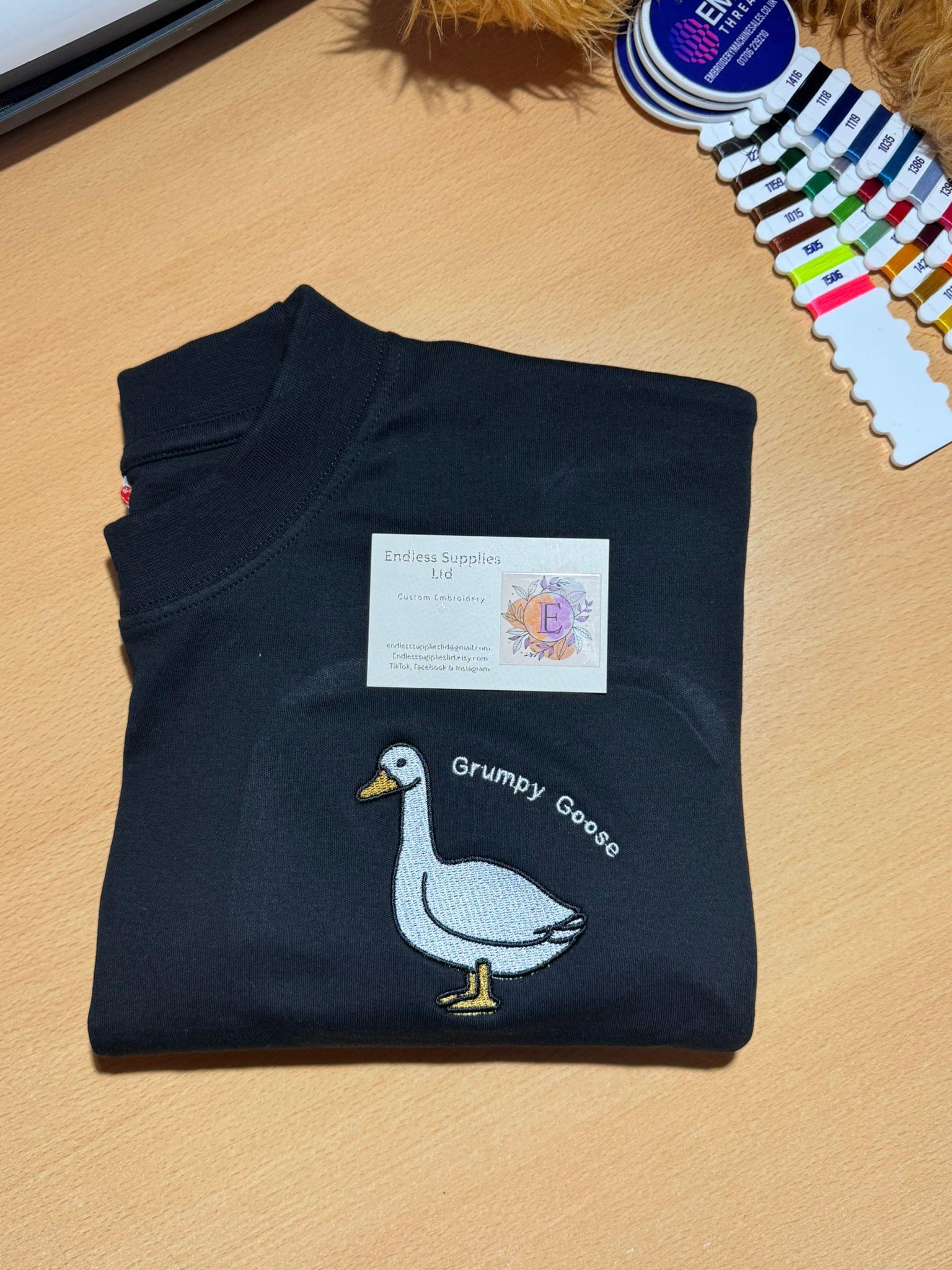 Grumpy Goose Embroidered T-Shirt