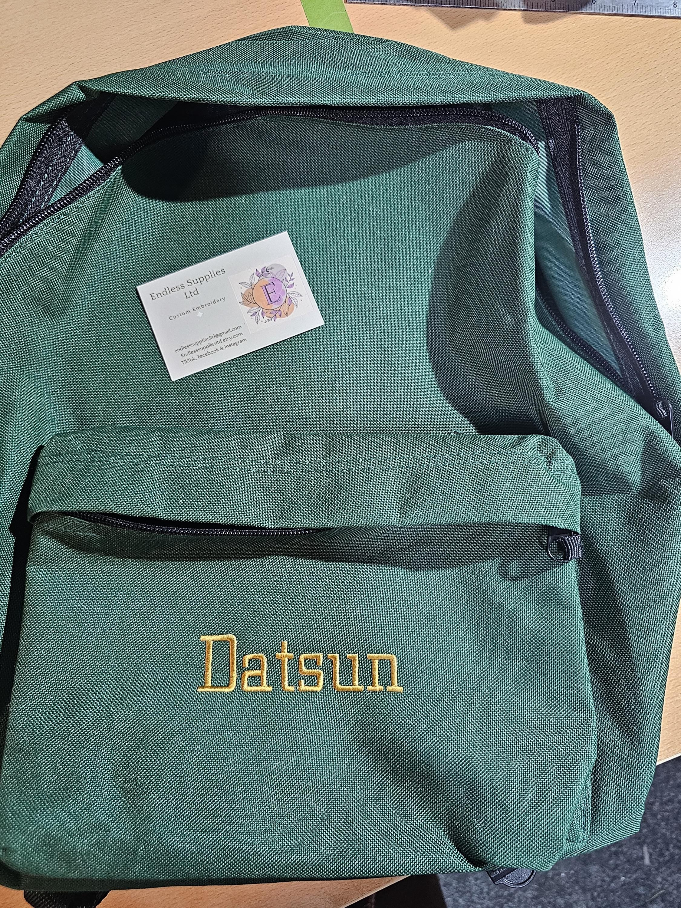 Personalised Embroidered Backpack