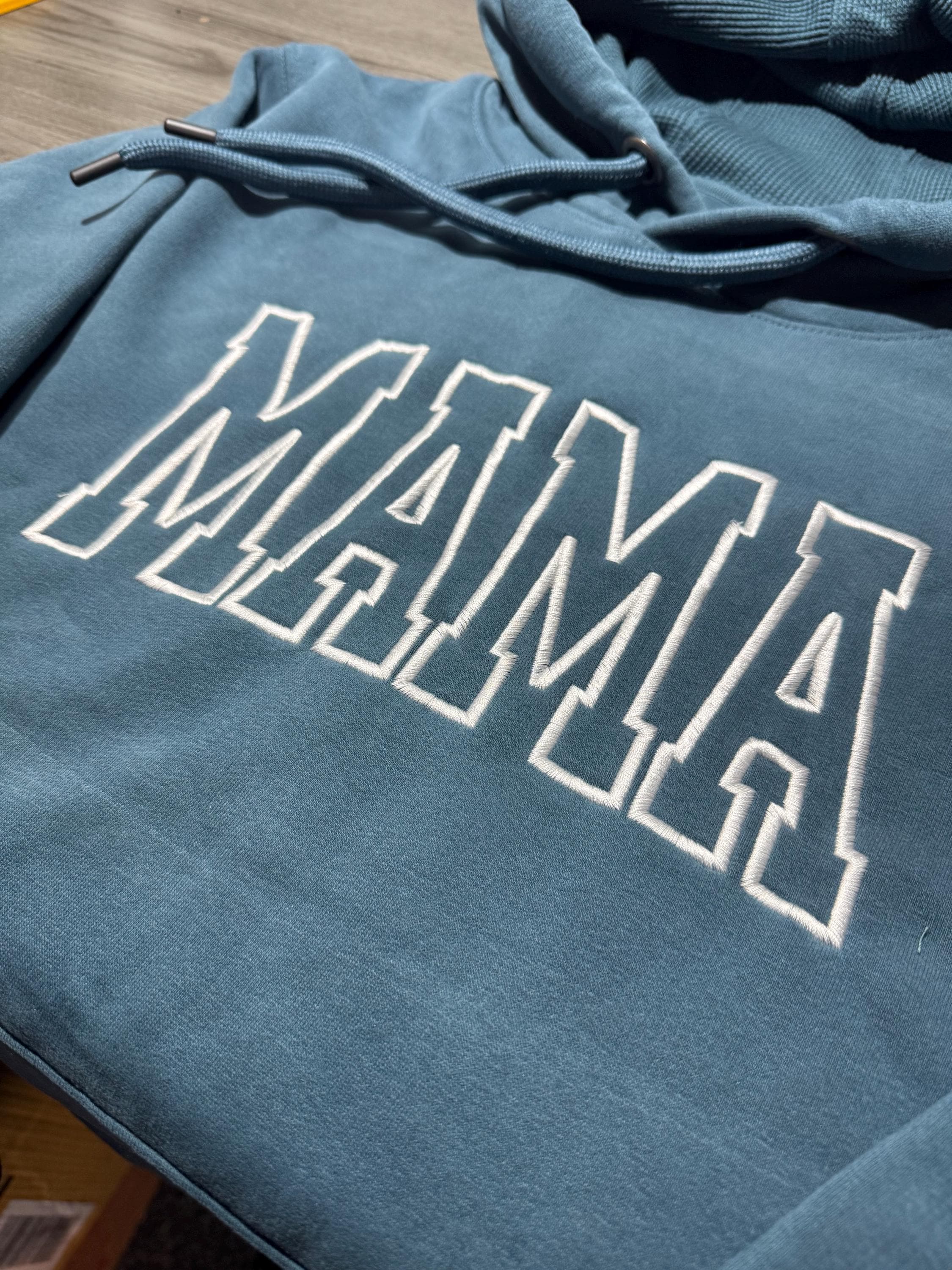 Mama personalised embroidered hoodie with childrens name