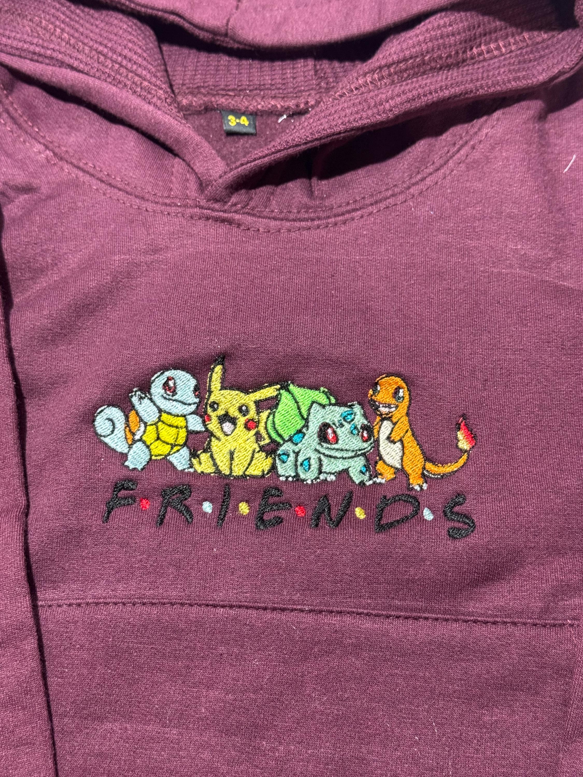 Embroidered Friends Hoody - Custom Character Design