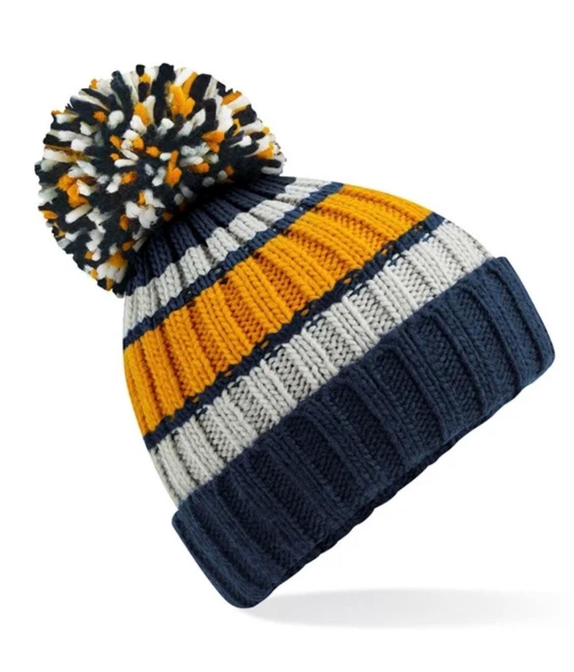 winter beanie hats embroidered name design Knitted Beanie Hat