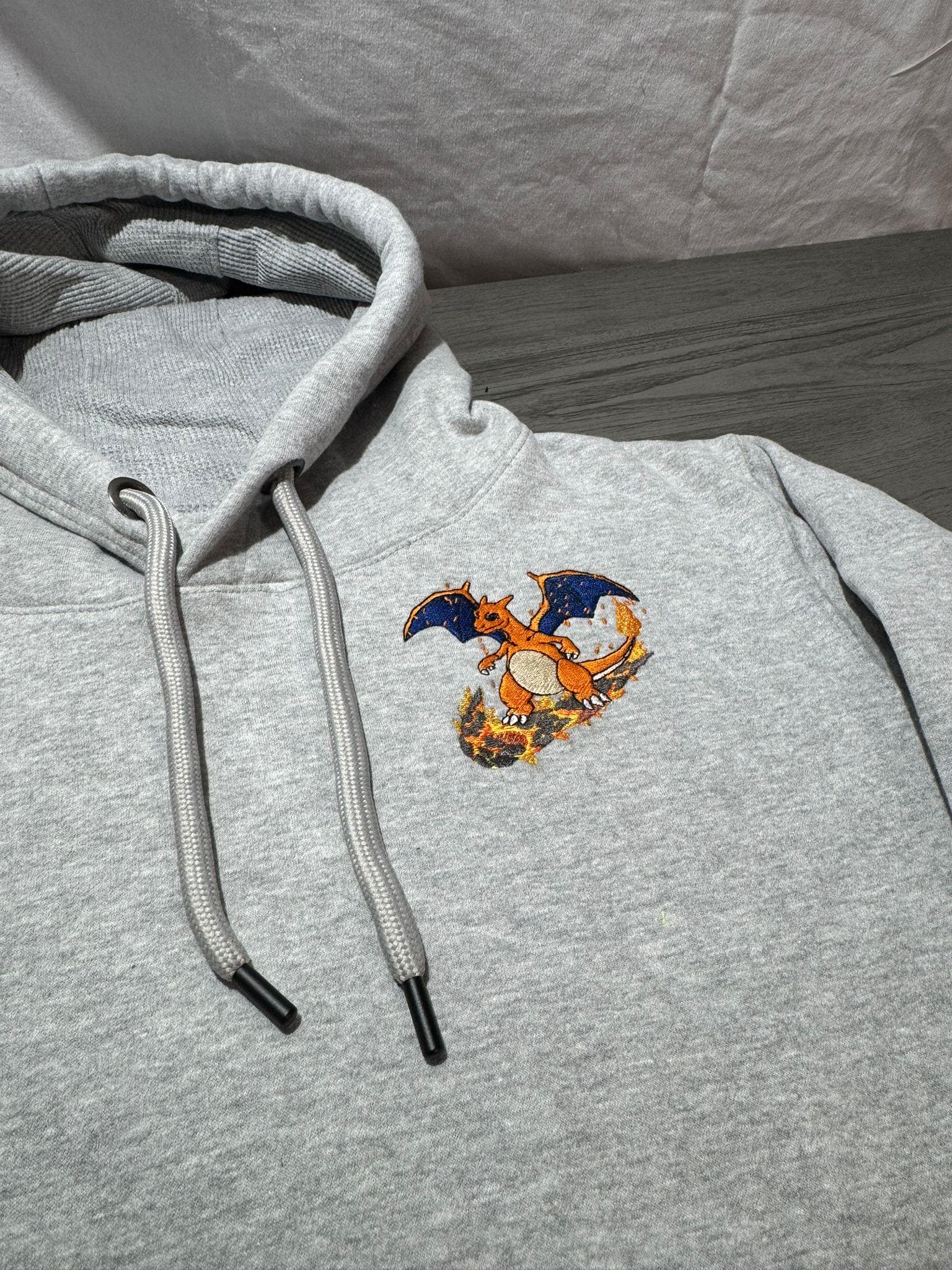 Fire Dragon Custom Embroidered Hoody - Front, Back and both Logo Designs - Adult and Children