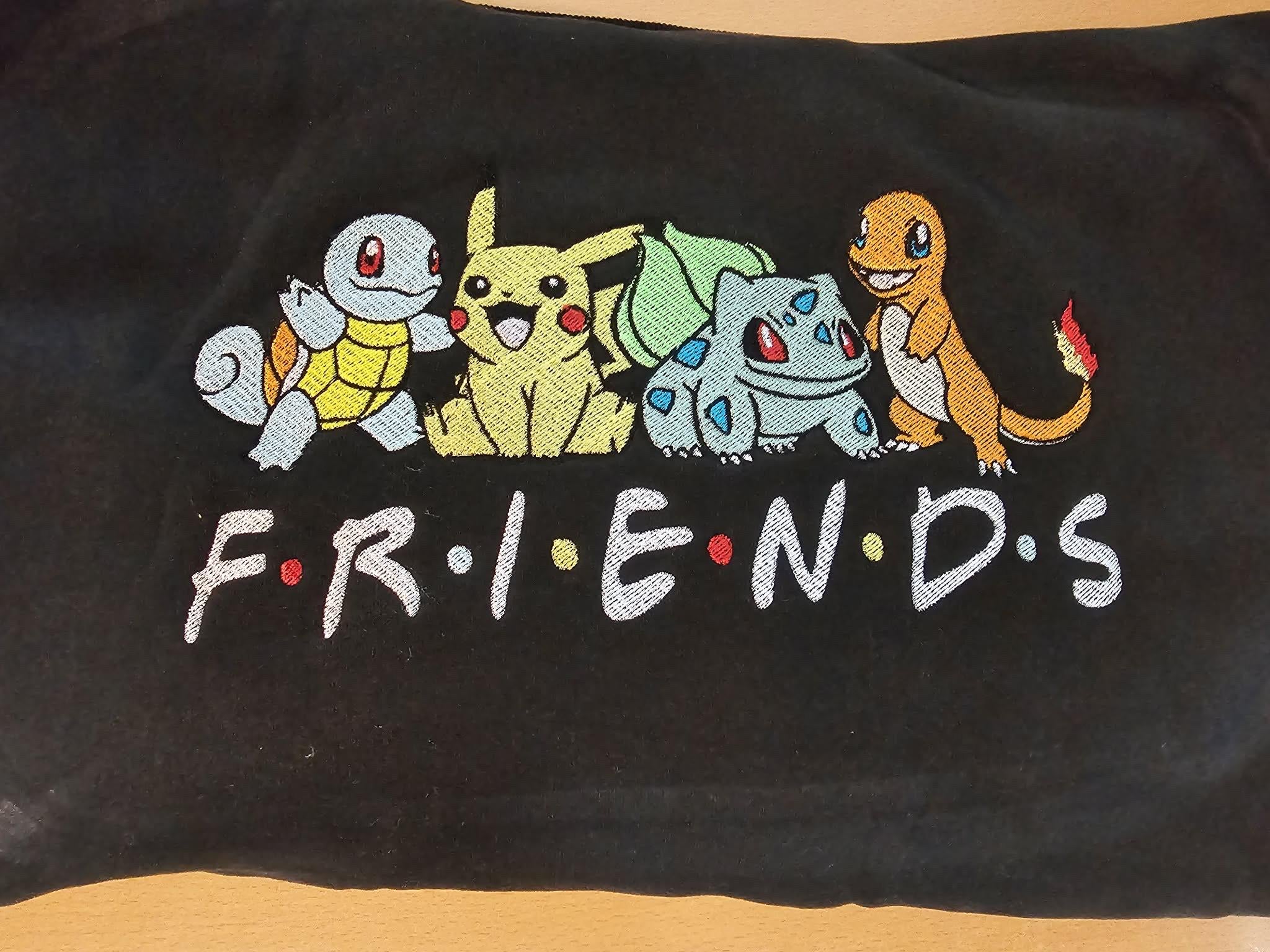 Embroidered Friends Hoody - Custom Character Design