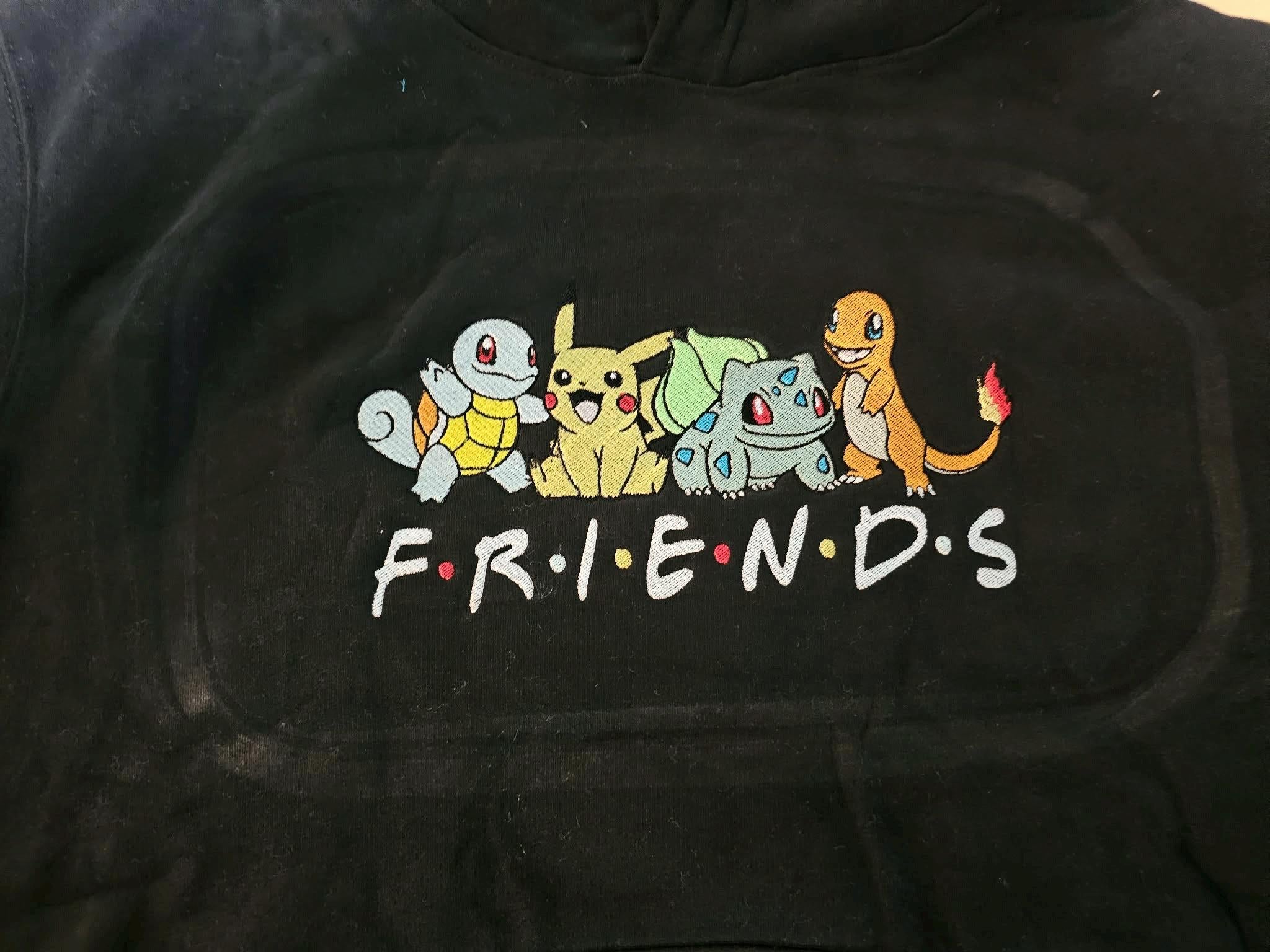 Embroidered Friends Hoody - Custom Character Design