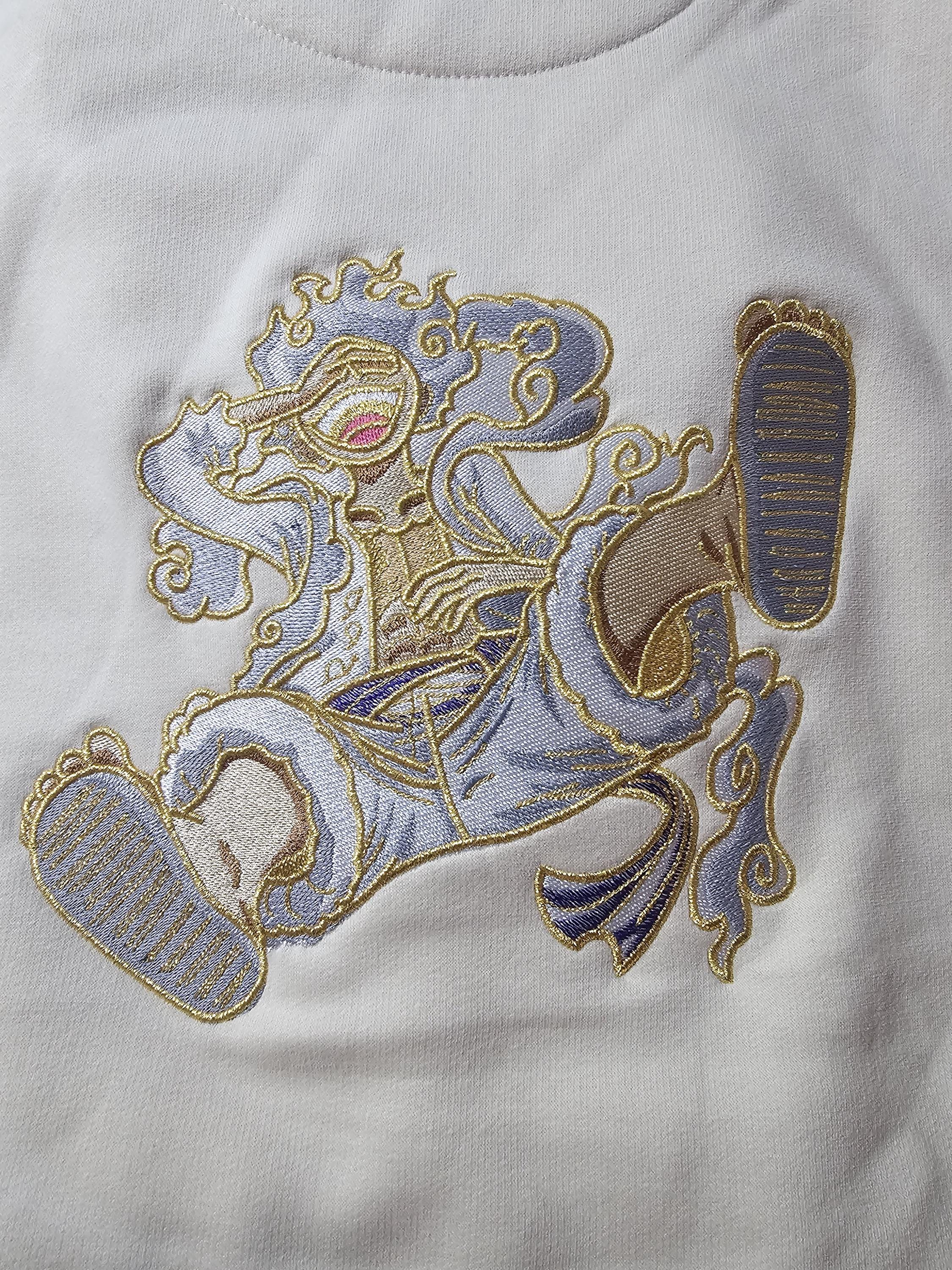 Embroidered Anime Pirate Gear 5 Hoodie - Adults and Children