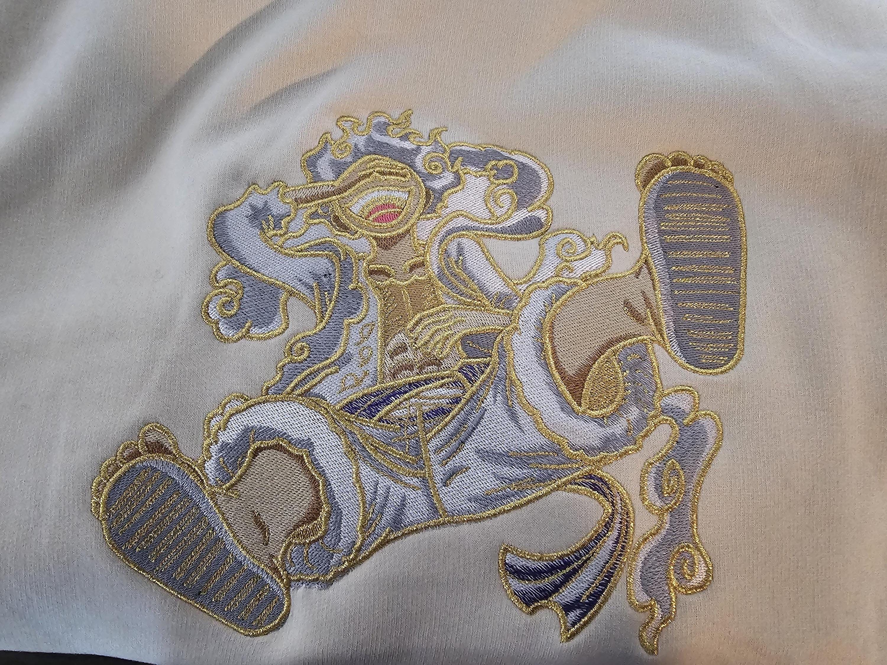 Embroidered Anime Pirate Gear 5 Hoodie - Adults and Children