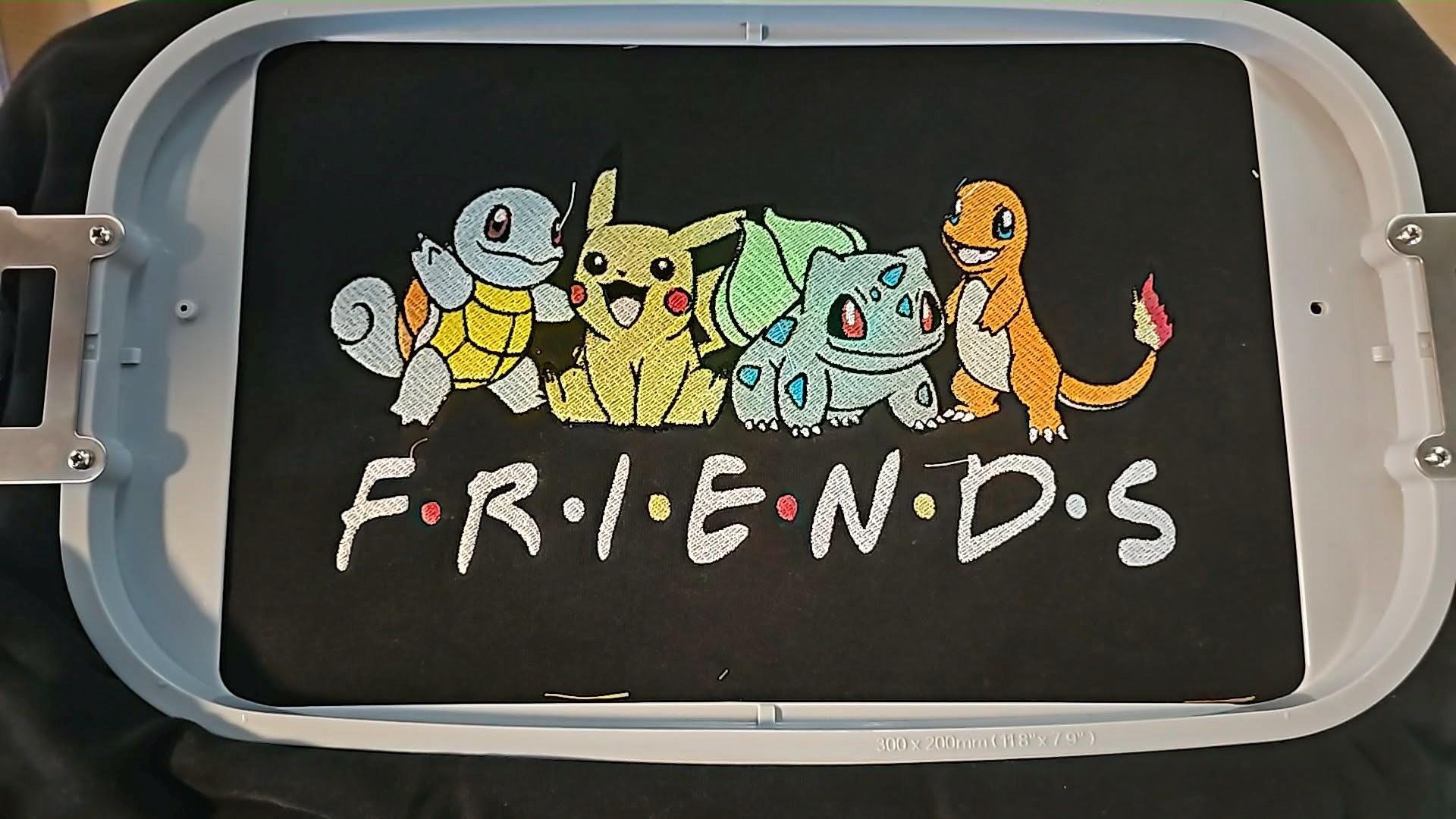 Embroidered Friends Hoody - Custom Character Design